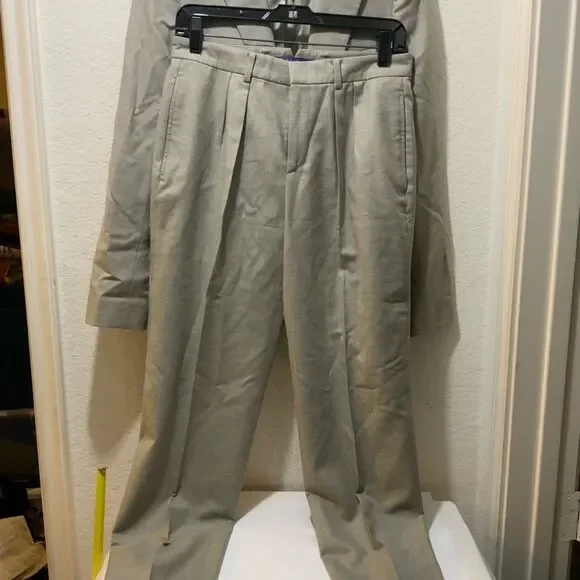 Ralph Lauren Purple Label suits Gray 100% Merino Wool Blazer 6/ pants 4 USA - Picture 4 of 13